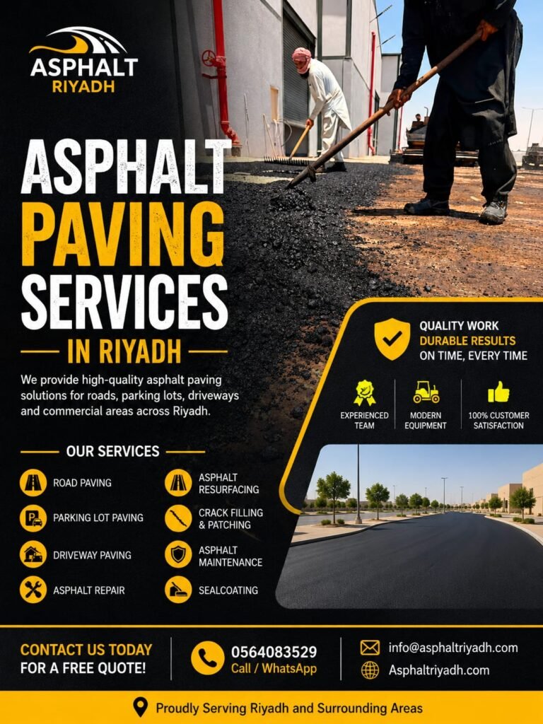 Asphalt Paving Works in Riyadh